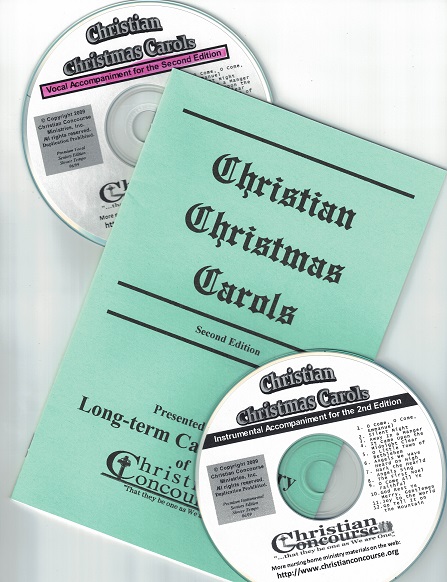 Christian Christmas Carols - Large Print Booklet and CDs